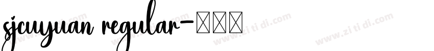 sjcuyuan regular字体转换